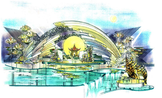 央视秋晚打造绿色舞台环保主题受重视(组图)